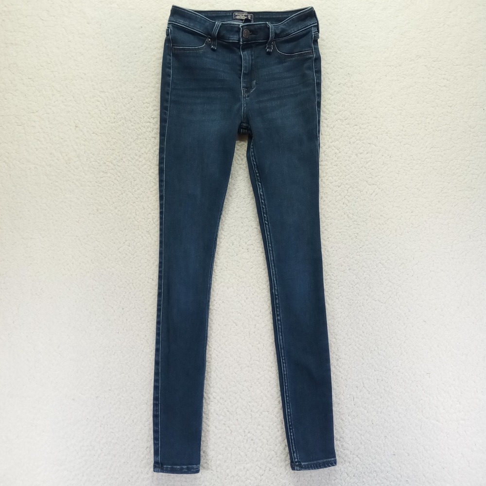 Abercrombie & Fitch Harper Low Rise Jean Legging‎ Dark Wash Skinny 25 0R